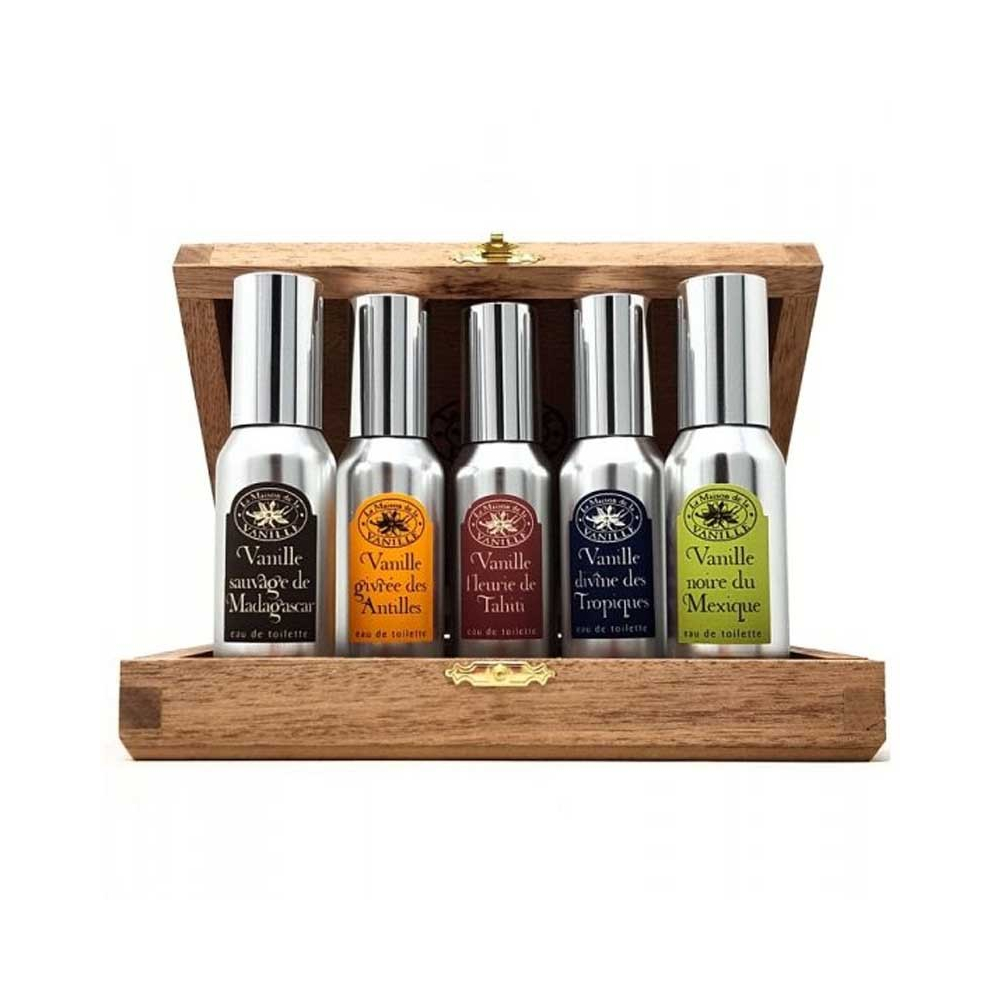 La Maison De La Vanille Wooden Box Set 5 x 30ml